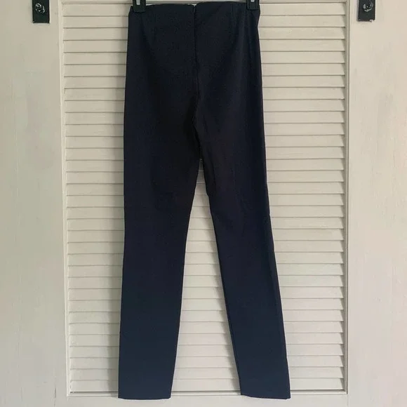Theory Navalane Skinny Pants Navy Blue Size 0 - Picture 4 of 5